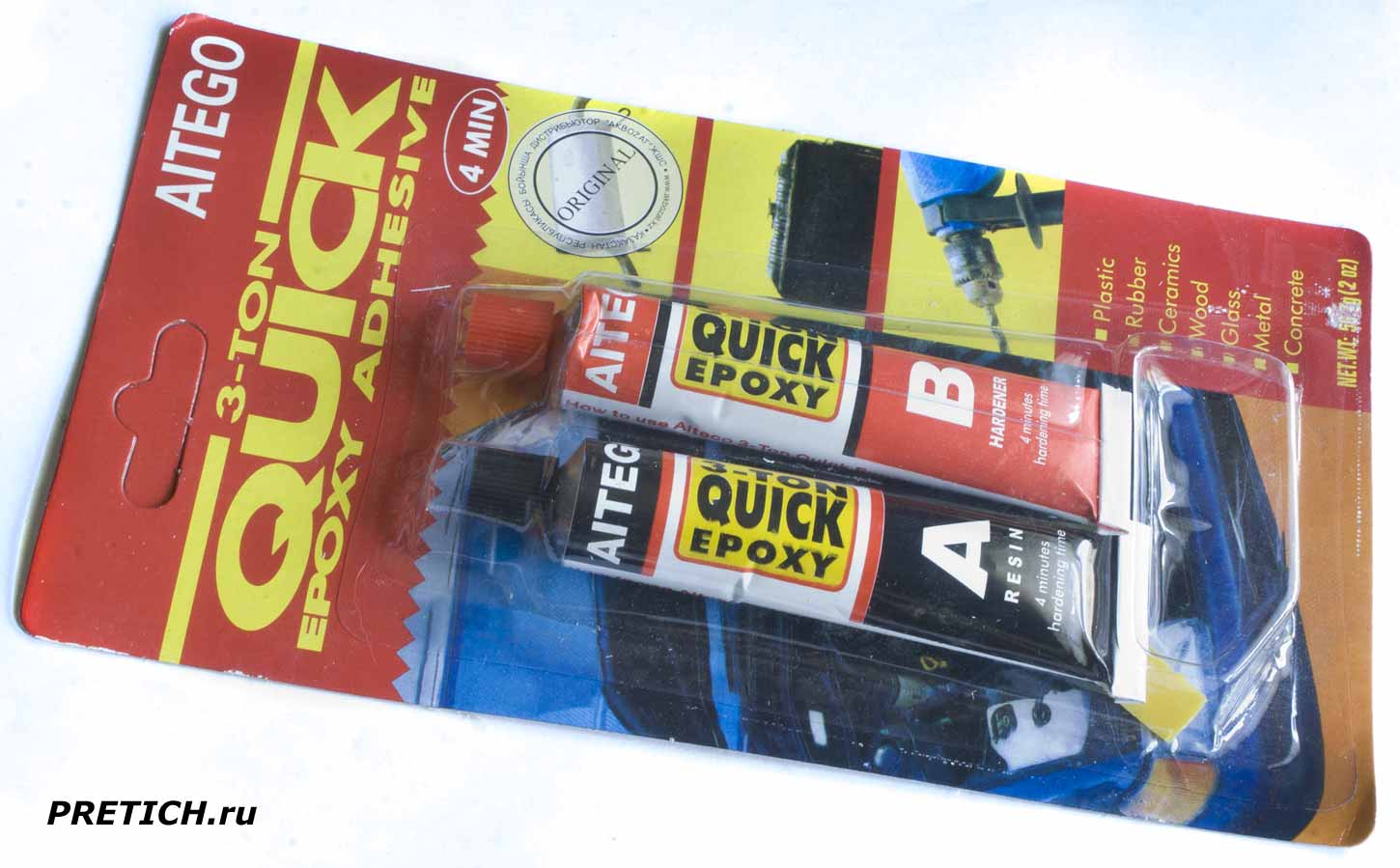 Aitego 3-TON Quick Epoxy Adhesive эпоксидный клей из Китая описание Aitego 3-TON Quick Epoxy Adhesive эпоксидный клей из Китая описание