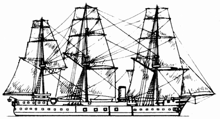 ДЕРЕВЯННЫЙ БАТАРЕЙНЫЙ БРОНЕНОСЕЦ РИПАЛС, АНГЛИЯ, 1870 г ДЕРЕВЯННЫЙ БАТАРЕЙНЫЙ БРОНЕНОСЕЦ РИПАЛС, АНГЛИЯ, 1870 г