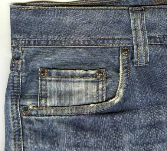 Colin&rsquo;s Jeans 45 David Elfie классические заклепки на карманах джинсов
