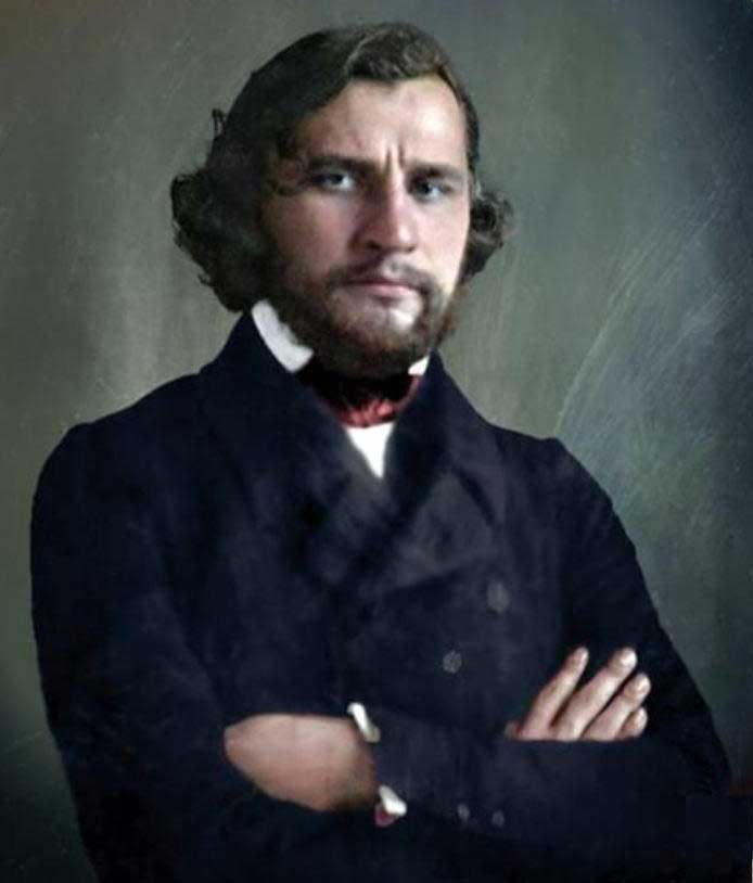 Фотопротрет дагеротип Ивана Тургенева, Париж, середина 19 века Фотопротрет дагеротип Ивана Тургенева, Париж, середина 19 века