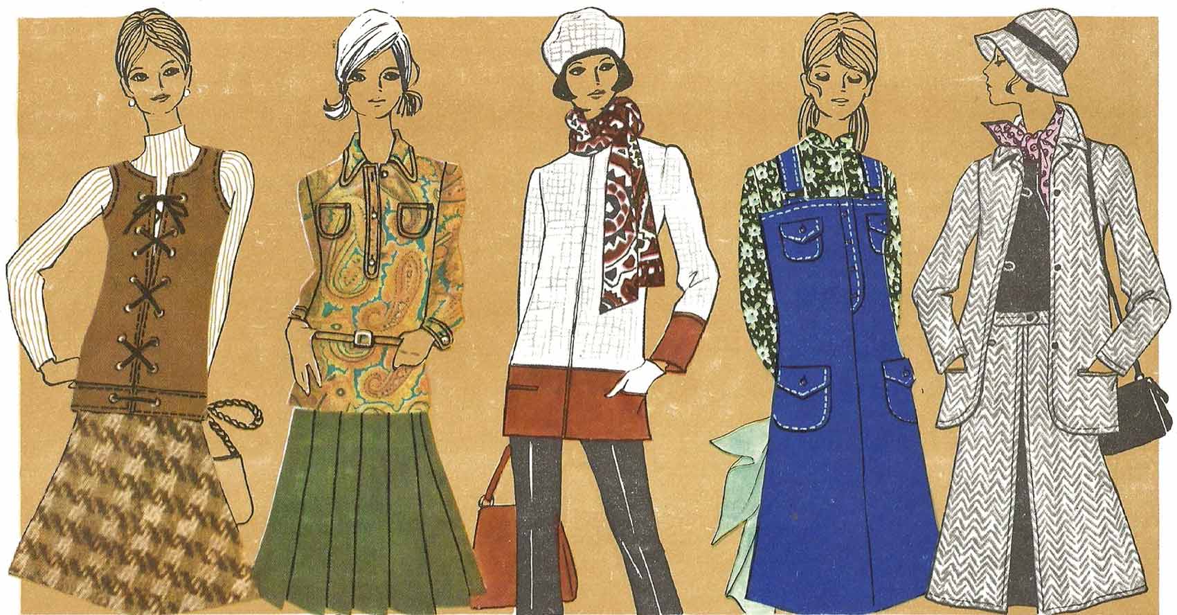 Как одевались, что носили девушки и женщины в начале 1970-х годов в СССР