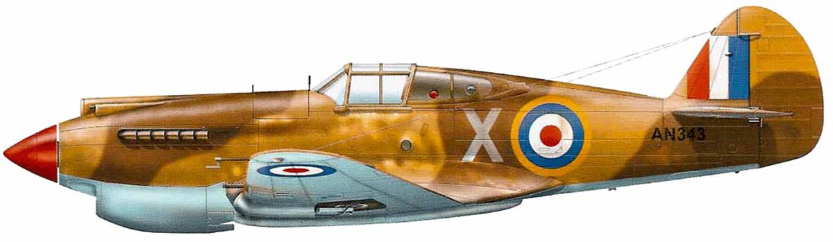 Один из вариантов окраски P-40 Киттихавк для Франции Один из вариантов окраски P-40 Киттихавк для Франции