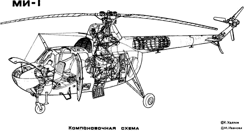 Ми-1 конструкция вертолета СССР Ми-1 конструкция вертолета СССР