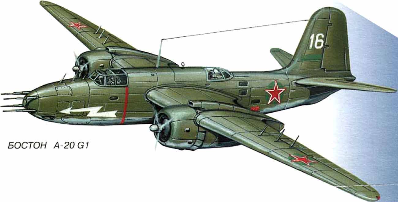 Бостон A-20 G1 дуглас самолеты по ленд-лизу Бостон A-20 G1 дуглас самолеты по ленд-лизу