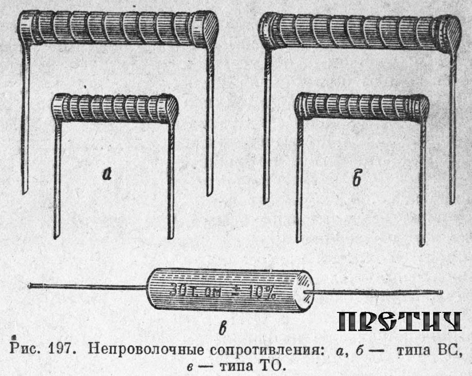 Непроволочные сопротивления