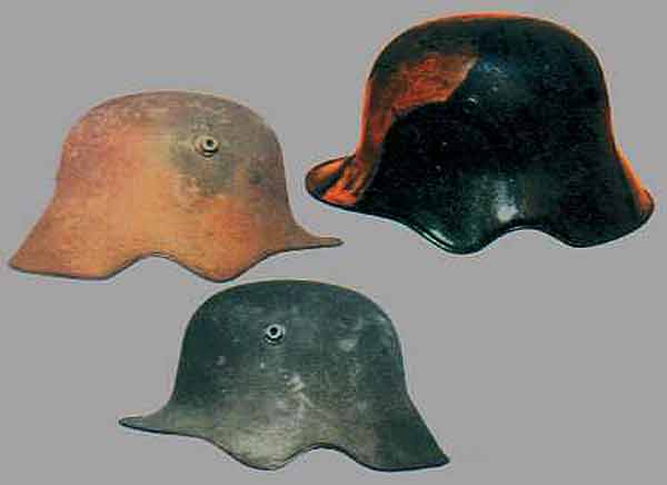 M1918 Stahlhelm, немецкие каски с различными типами окраски M1918 Stahlhelm, немецкие каски с различными типами окраски
