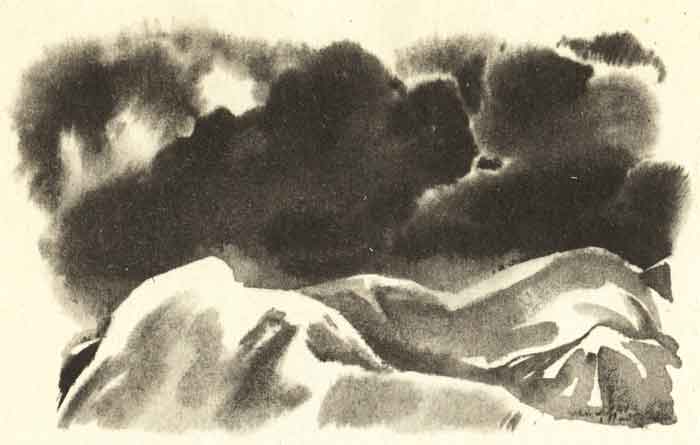 две тучи над Казбеком, рисунок из книги