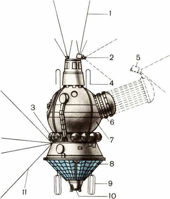 Космический корабль &laquo;Восход-2&raquo;, чертежи