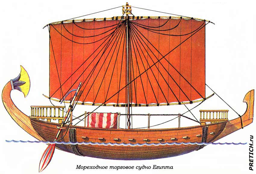 Мореходное торговое судно Древнего Египта Мореходное торговое судно Древнего Египта