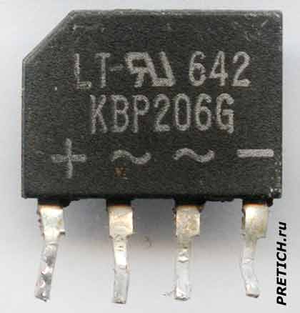 Диодный мост KBP206G