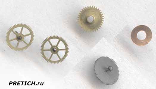 Luch Quartz шестерни в часах электронно-механических Luch Quartz шестерни в часах электронно-механических