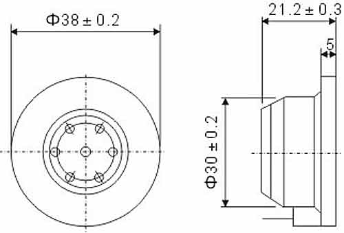STR TA-155 чертеж динамического капсюля