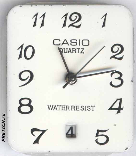 CASIO Quartz Water Resist циферблат и стрелки CASIO Quartz Water Resist циферблат и стрелки