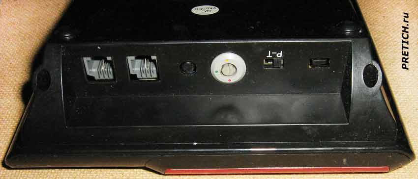 Sony KX-T040CID разъемы на телефонном аппарате Sony KX-T040CID разъемы на телефонном аппарате