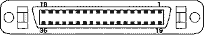 36 PIN MDR36 FEMALE Open LDI разъем