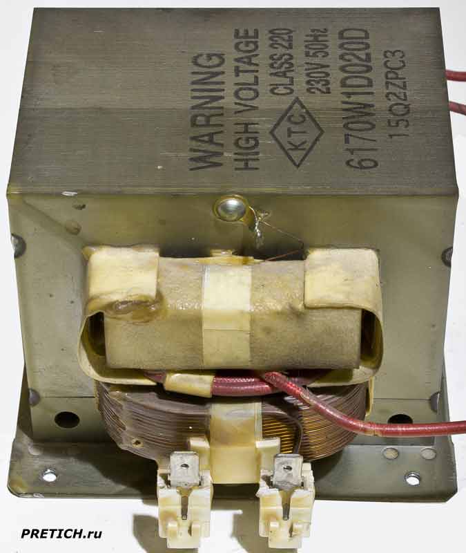 LG MH-595T трансформатор в печи LG MH-595T трансформатор в печи
