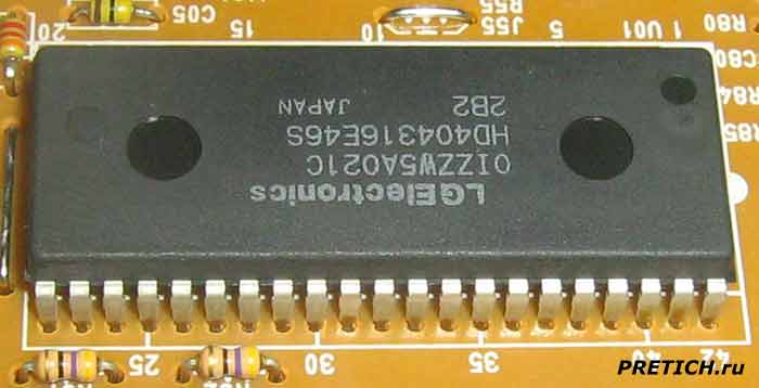 LG Electronics 0IZZW5A021C HD404316E46S процессор LG Electronics 0IZZW5A021C HD404316E46S процессор в MH-595T