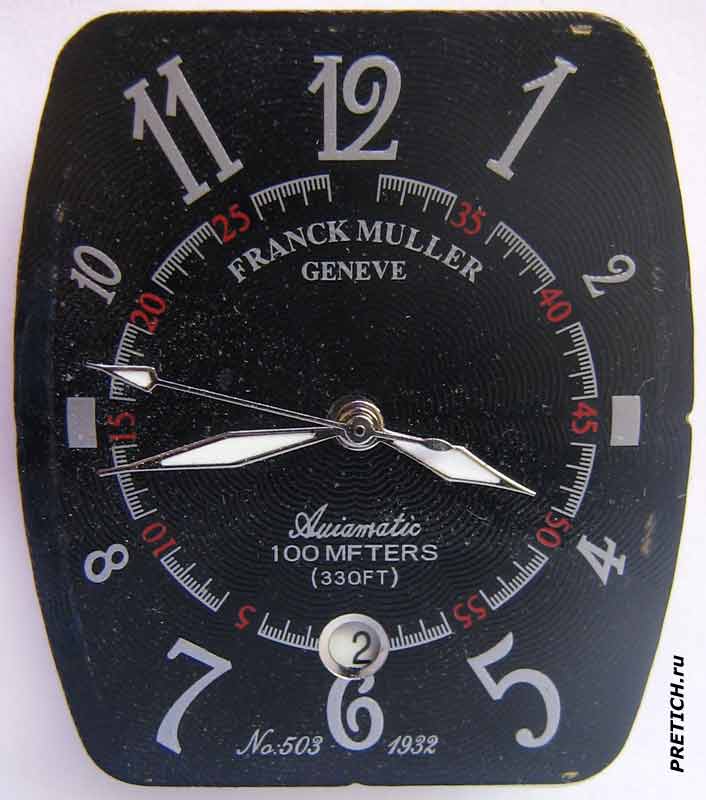 Franck Muller Automatic 100 MFTERS (330FT) циферблат