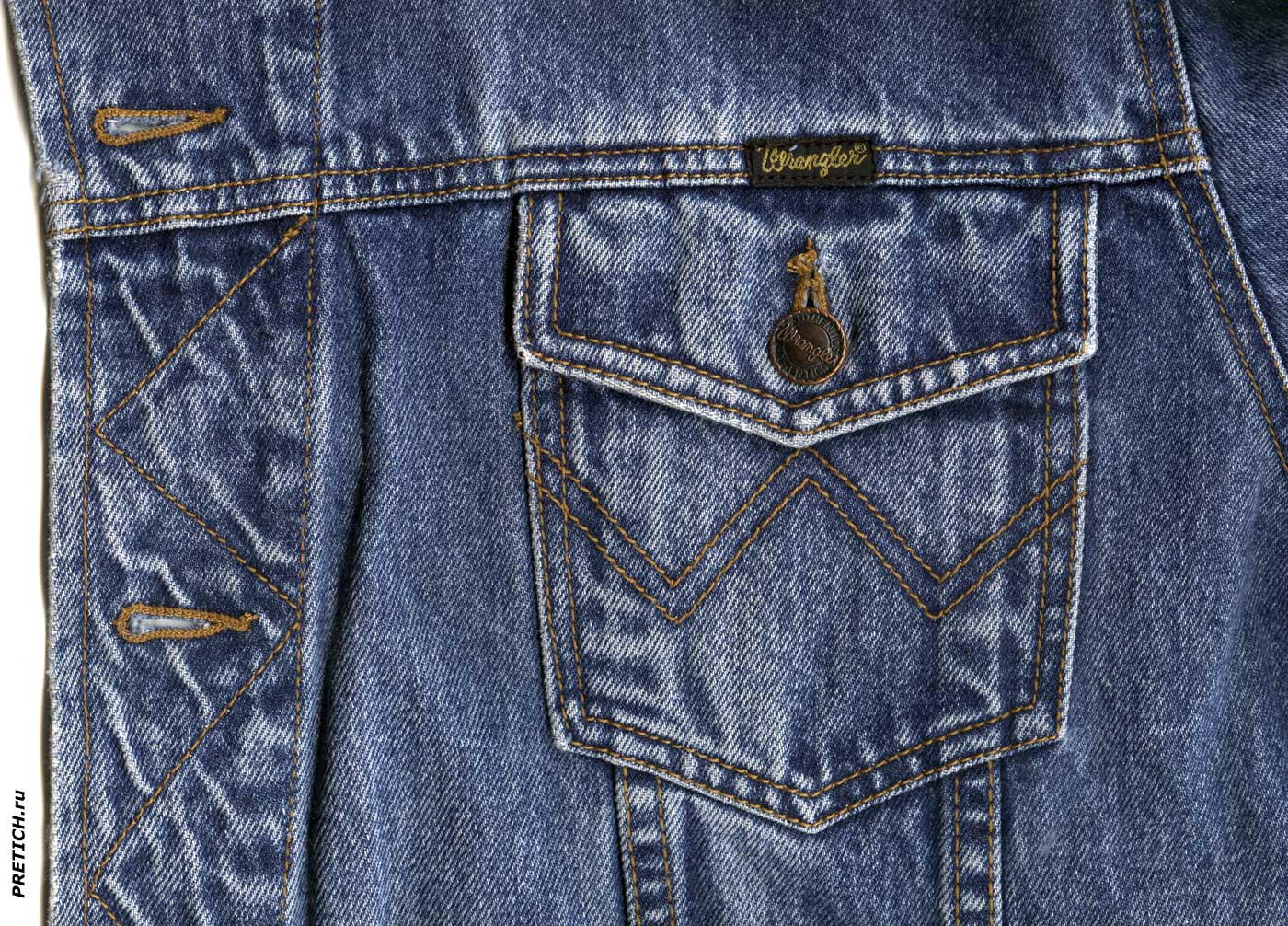 Классическая Wrangler Authentic Western куртка джинсовая Классическая Wrangler Authentic Western куртка джинсовая