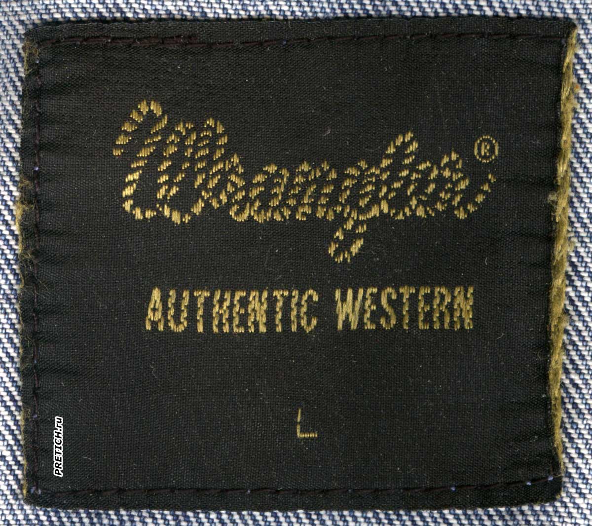 этикетка или нашивка Wrangler Authentic Western L куртка этикетка или нашивка Wrangler Authentic Western L куртка